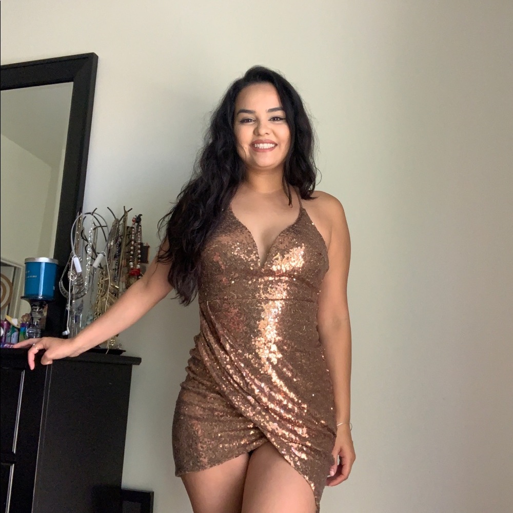 Gently used sequin cocktail dress